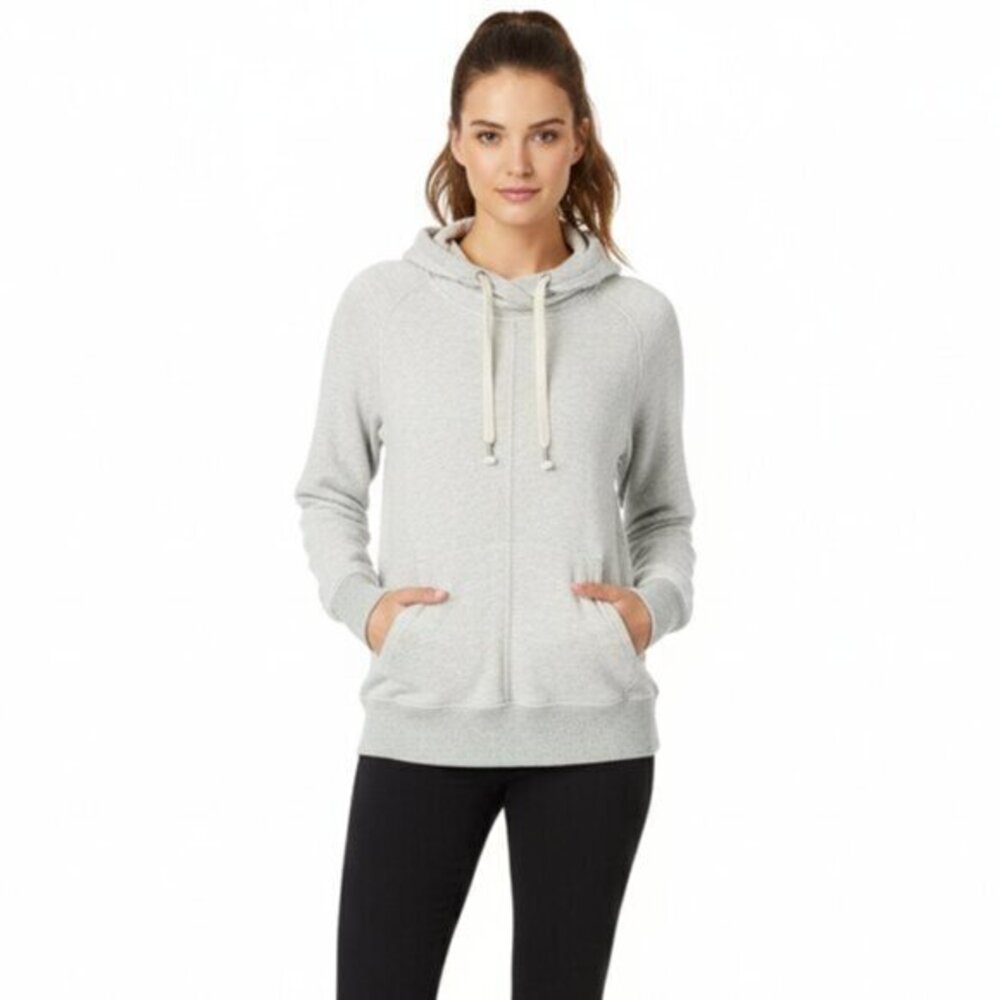 Aritzia TNA Clifton Sweatshirt Cowl Neck Sweater Y2k Hoodie Gray Size XS